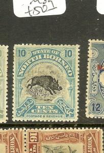 NORTH BORNEO (P0401B)   10C  BOAR  SG2172    MOG