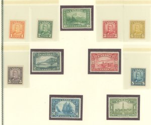 Canada #149-159 Unused Single (Complete Set) (King)