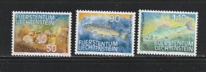 Liechtenstein 865-867 Set MNH Fish