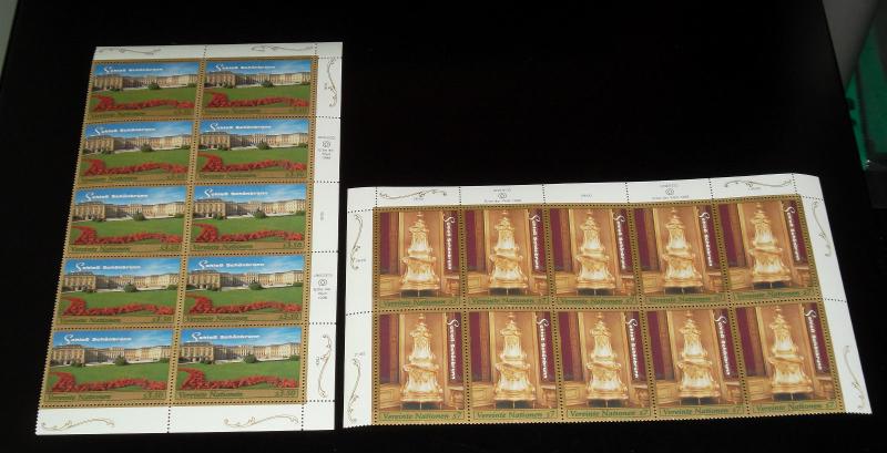 U.N,VIENNA #246-247, 1998, SCHONBRUNN PALACE, INSC. BLKS/10, NICE! LQQK!