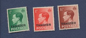 GREAT BRITAIN offices in TANGIER - Scott  515-517 - unused hinged - 1937