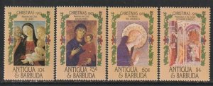 1985 Antigua - Sc 905-8 - MH VF - 4 single - Christmas