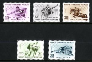 TURKEY 1488-92 S/S MNH SCV $2.75 BIN $1.50