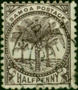 Samoa 1887 1/2d Purple-Brown SG27 Fine Used