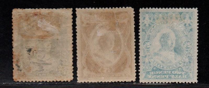 $Niger Coast Prot. Sc#46-48 used-M/H/F-VF, high values, 46 used, Cv. $108.50