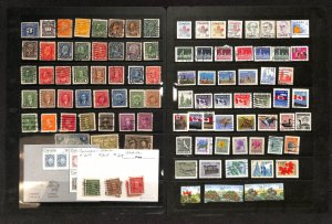 Canada Stamp Collection on 14 Stock Pages, Nice Selection