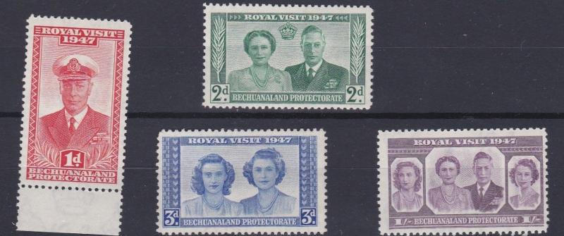 BECHUANALAND  1947  S G 132 - 135  SET OF 4    MH