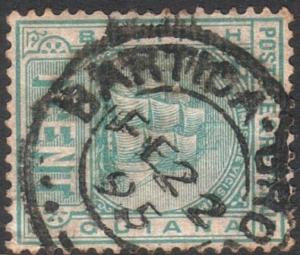 BR GUIANA 1895 1c BARTICA GROVE cds........................................10147