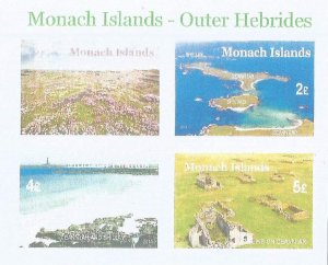 MONACH  - 2014 -  Local Views - Imperf 4v Sheet - M N H - Private Issue