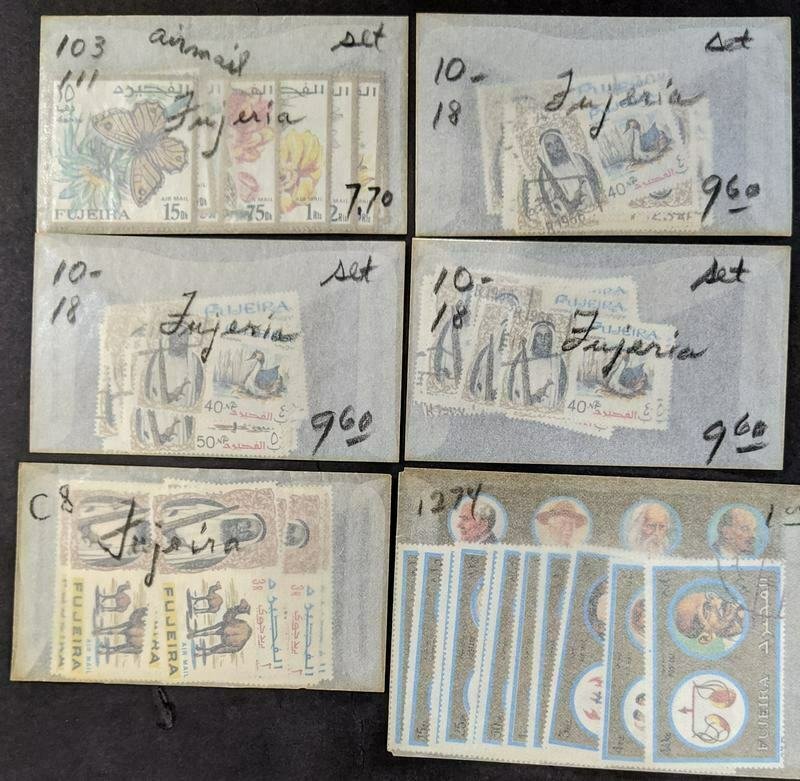 EDW1949SELL : FUJEIRA Grouping of Mint & Used.