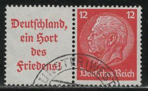 Germany Scott # 422, label A10, used, se-tenant, Mi# W67