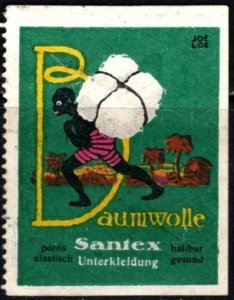 Vintage Germany Poster Stamp Santex Cotton Underwear Porous Elastic Healthy