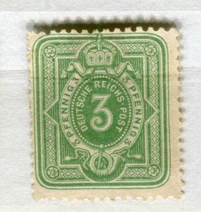 GERMANY; 1880 classic Reichs Post issue Mint hinged 3pf. value