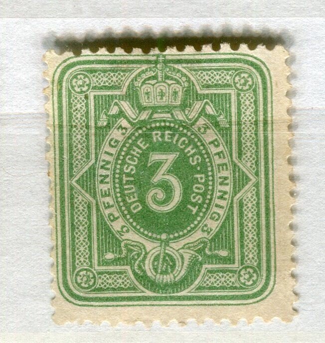 GERMANY; 1880 classic Reichs Post issue Mint hinged 3pf. value