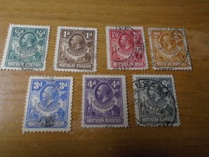 Northern Rhodesia  #  1-7  used