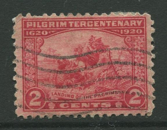 STAMP STATION PERTH USA #549 Pilgram Tercentenary 1920 Used CV$1.60.