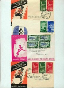 New Zealand 1940s/50s HEALTH Covers & FDC x 34 (Tro199