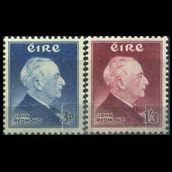 IRELAND 1957 - Scott# 157-8 Politician Redmond Set of 2 LH