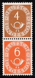 Germany Bund Scott # 671, 673, mint n, se-tenant, Mi # S1