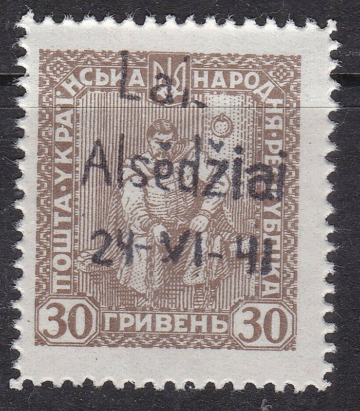 ALSEDZIA/LITHUANIA ^^1941  Germ/Occupation  MNH  LOCAL POST $$@lar715uk