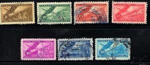 Cuba,Scott #C97-9, 101-3 & 105 used