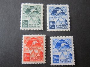 Indonesia 1951 Sc B58-9,61-62 MH