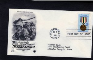 2551 Desert Storm, FDC ArtCraft/PCS addressed