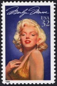 SC#2967 32¢ Legends of Hollywood: Marilyn Monroe Single (1995) MNH