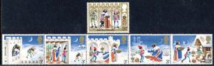 Great Britain 1973 Sc 713a-4 Good King Wenceslas Stamp MNH