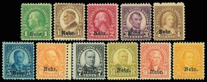 United States #669-679 Mint nh very fine  complete set of singles Cat$531 192...