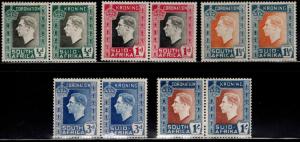 South Africa Scott 74-78 MH* 1937 set of stamp pairs