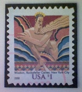 United States, Scott #3766a, used(o), 2008, Wisdom, $1.00, multicolored