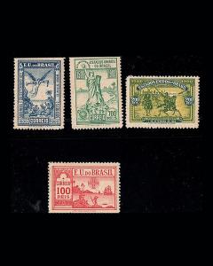 VINTAGE: BRAZIL 1900 OGLH,NH,NH,NH SCOTT # 162-165 $ 29 BR1622