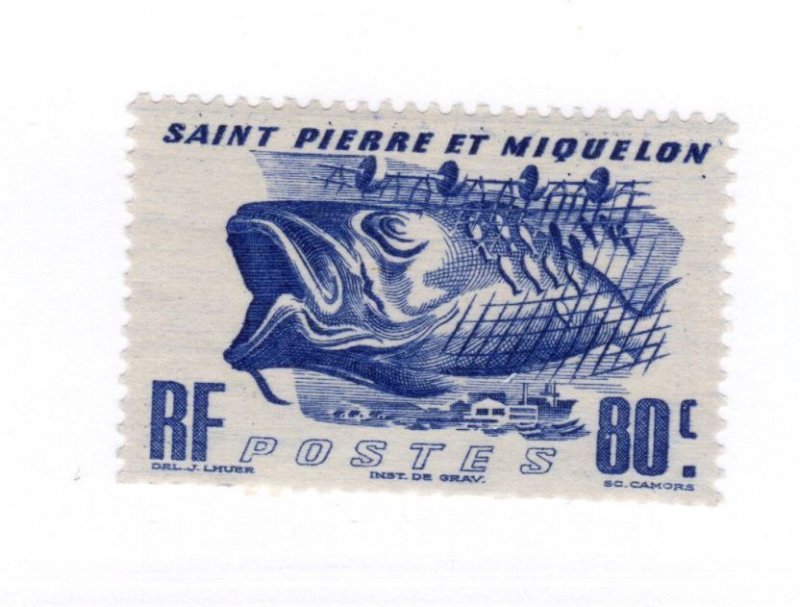 Saint Pierre and Miquelon #329 MH - Stamp - CAT VALUE $1.25