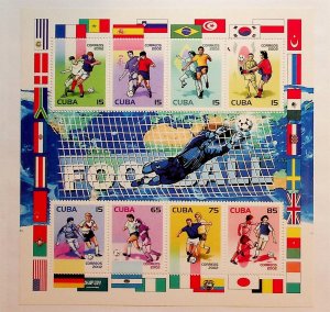 CUBA Sc 4219a NH MINISHEET OF 2002 - SOCCER WORLD CUP - (CT5)