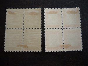 Stamps - Cuba - Scott#469-470  - Mint Hinged Set of 2 Stamps - Blocks of 4