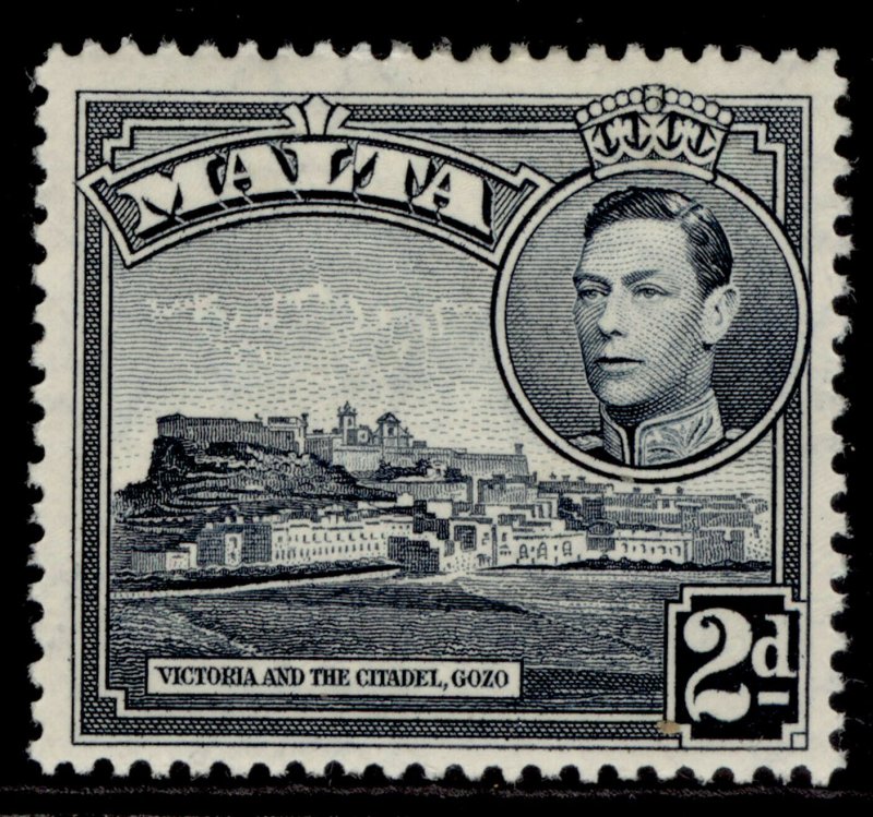 MALTA GVI SG221, 2d slate-black, M MINT.