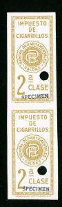 Colombia Stamps XF OG NH Specimen Pair