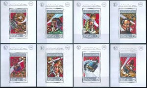 1988 Comoros Comores Science Astronomy Space Satellite Telecom 8xS/S MNH T19275