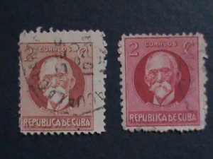 ​CUBA-1917 105 ERROR? MISSING COLOR?  105YEARS OLD- MAXIMO GOMEZ USED VF