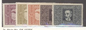 Austria, Scott #C4_6-9, MH