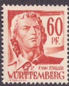 Germany -French Occupation Wurttemberg 1947 -  8n10 MH