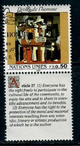 United Nations Geneva #234 Human Rights Article 27 used single w/ English label