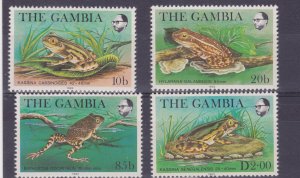 GAMBIA  #455-8 VFNH  frogs amphibians