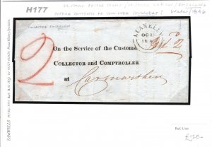 GB WALES Historic Postal Letter Contents CONVICTED SMUGGLERS Customs 1846 H177