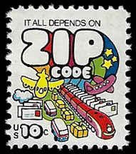 U.S. #1511 MNH; 10c Zip Code - Mail Transport (1974) (2)