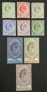 MOMEN: GIBRALTAR SG #66-74 1906-11 MINT OG LH/2NH £600 LOT #62436