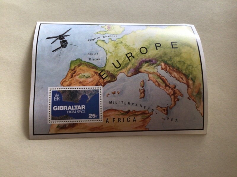 Gibraltar mint never hinged Europe map stamp sheet A13244