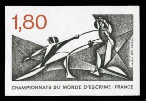 France, 1950-Present #1747 (YT 2147) Cat€46, 1981 World Fencing Championshi...