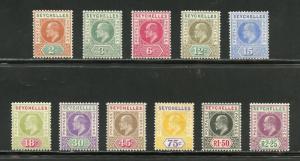 SEYCHELLES  SCOTT#52/62  SG#60/70  MINT HINGED--SCOTT $161.00